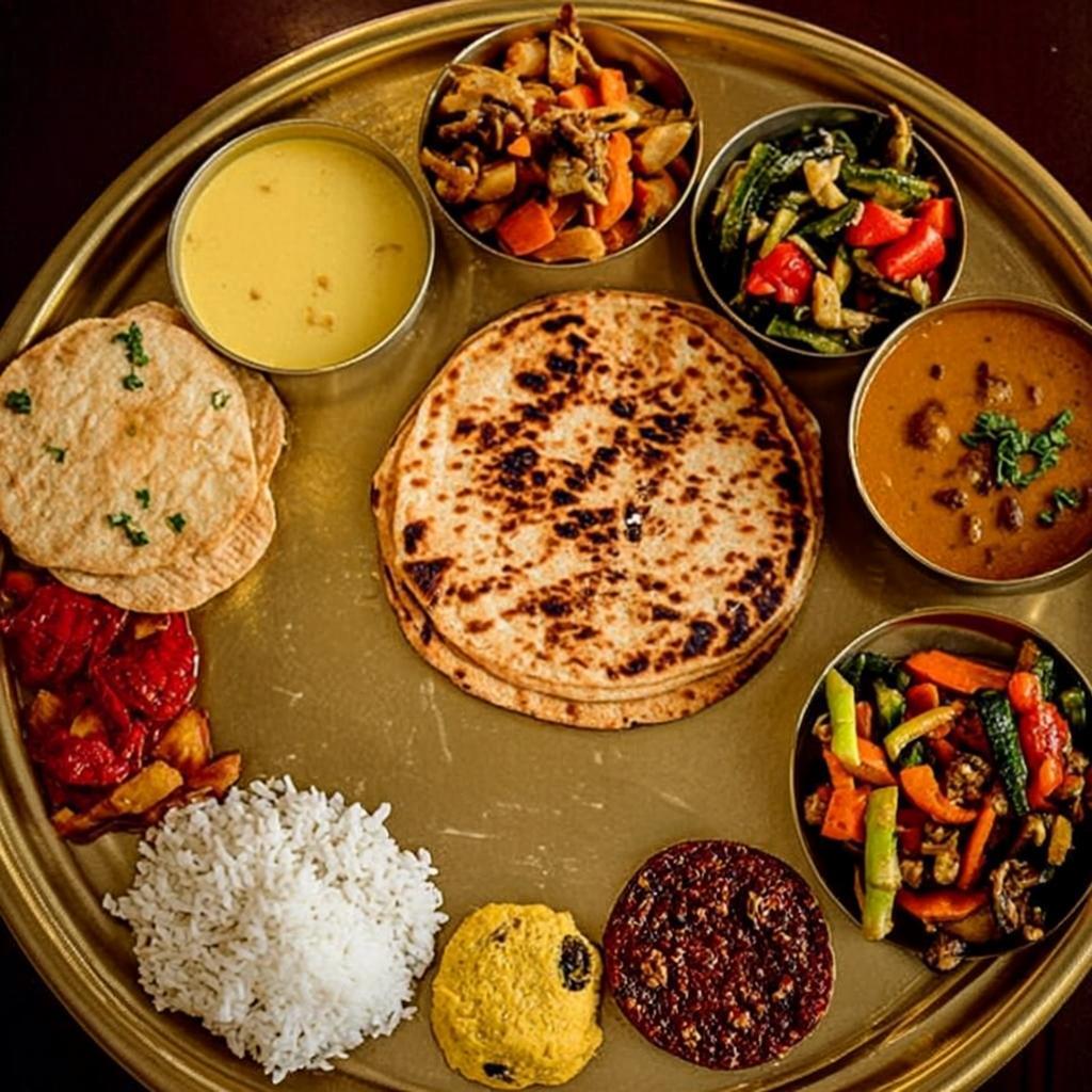 Unlimited Kathiyawadi Thali · the house ritual